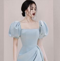 Elegant Puff Sleeve Off Shoulder Vintage Dress · KoKo Fashion · Online Store Powered by Storenvy Mode Ulzzang, Vetements Clothing, Satin Homecoming Dress, Design Moda, فستان سهرة, 여자 패션, Streetwear Women, Fesyen Wanita, Looks Vintage