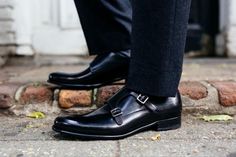 The Poitier Double Monk Strap - Nero Double Monk Strap, Cool Look, Rich Colors, Monk Strap, Arsenal, Shoe Collection, Dress Shoes Men, Oxford Shoes, How To Look Better