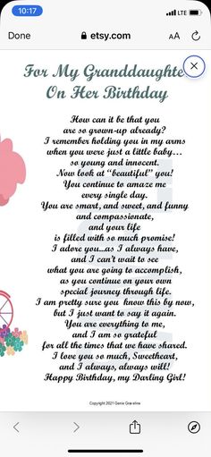 Happy 21st Birthday Wishes For Granddaughter, Granddaughters Quotes, Love My Daughter Quotes, Nana Quotes, Grandparents Quotes, My Children Quotes