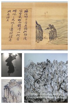 paintings of the Korean Diamond Mountain by Joseon painterJeong seon Korean Culture