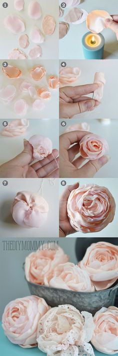 how to make paper flowers that look like roses