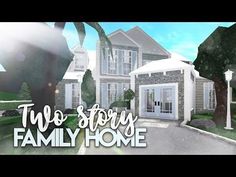 an animated image of a house with the words two story family home