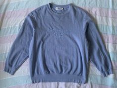 AUTHENTIC Yves Saint Laurent YSL VTG SIZE L sweatshirt light blue purple | eBay Vintage Americana