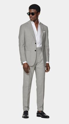 Light Grey Suit Men, Light Grey Suit, Casual Suits Men, Grey Suit Men, Semi Formal Attire, Mens Inspiration, Light Grey Suits