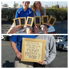 two people holding up signs that say what do you think? and the same photo is not