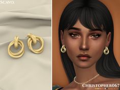 the earrings are made from gold plated metal and have large hoops on them