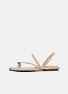 Buy Lucila Leather Sandal for USD 295.00 | Vince Toe Post Strap Sandals For Spring, Spring Toe Post Sandals With Strap, Chic Adjustable Strappy Slingback Sandals, Chic Ankle Strap Toe Ring Sandals For Spring, Chic Adjustable Toe Ring Sandals For Spring, Gold Double Strap Sandals For Spring, Chic Sandals With Multiple Straps For Spring, Chic Spring Sandals With Multiple Straps, Sleek Strappy Spring Sandals