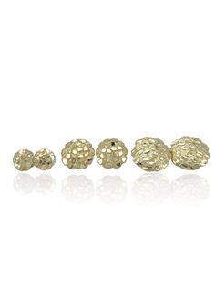 "Brand New 10K Solid Yellow Gold Diamond Cut Round Nugget Stud Earrings  Approximate Weight - Height - Width Small - Weight: 1.0 Grams - Length: 0.40\"(10mm) Width: 0.40(10mm) Medium - Weight: 2 Grams - Length: 0.48\"(10mm) Width: 0.48(15mm) Large - 3 Grams - Length: 0.60\" inches(10mm) - Width: 0.60\"(19mm) Metal: Real, Genuine 10K Yellow Gold ( Not Plated) Metal Purity: Stamped 10K Design: Diamond Cut Nugget Stud Earrings Material: 10K Genuine Gold Metal Stamp: 10K Country of Manufacture: Italy It comes in a Beautiful Free Gift Box These Earrings are 100% Authentic 10K Gold \"Not Plated or Filled\" This is a Beautiful Genuine 10K Solid Yellow Gold Nugget Stud Earrings will look Great on Men & Women." Gold Cluster Earrings With Diamond Cut In 14k Gold, Gold Diamond Cut Cluster Earrings In 14k Gold, Gold Cluster Earrings In 14k Gold, Gold Hallmarked Round Cluster Earrings, Gold Earrings With 14k Round Beads, 14k Gold Earrings With Round Beads, Gold Nugget, Minimalist Gifts, Solid Yellow