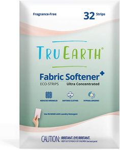 the packaging for true earth fabric softener