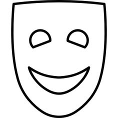 a black and white drawing of a smiling face