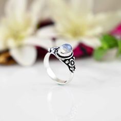 》D E T A I L S《 ✦Stone :- Moonstone ,  ✦Stone Size:-5x7 MM, ✦Stone Shape:- Oval ✦Stone Type:- Natura ✦Metal:-  Silver ✦Purty:- 925 Sterling Silver ✦Weight:-3 Gram (Approx) ✦Ring Size:- All Size Available 》C U S T O M I Z E O R D E R《 We accept custom and personalized order. It can be change in the gemstone, earring design and earring size. Please send us message if you are interested in a custom creation. 》 P A C K A G I N G 《 Your jewelry will be nicely packaged. If one or more items are gifts, please leave us a note at checkout and we'll pack them separately. We would be happy to send your personal note with it. 》 O U R Q U A L I TY 《 Product made  with pure 925 silver and nickel free. Sterling Silver jewelry is water safe. 》 Important information 《 ✪ My customer service is available 7 d Bohemian Birthstone Crystal Ring, Bohemian Stackable Rings With Natural Stones For Gift, Bohemian Adjustable Moonstone Birthstone Ring, Bohemian Stackable Moonstone Rings With Gemstones, Bohemian Adjustable Stackable Moonstone Ring, Adjustable Stackable Bohemian Moonstone Ring, Bohemian Moonstone Promise Ring, Bohemian Oval Moonstone Ring, Bohemian Moonstone Birthstone Promise Ring