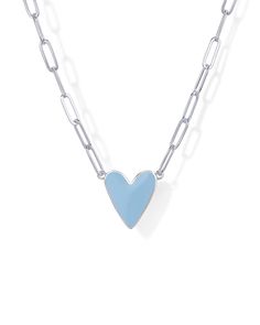 PRICES MAY VARY. Looking for something special to jazz up your everyday look? Check out our cool blue heart enamel pendant necklace, perfect for adding a splash of color to your day. The adjustable 19" paperclip chain makes it super easy to get the length just right, whether you're layering it up or rocking it solo. It's a fun little addition to any outfit, ready to grab some compliments and brighten your day. We've got you covered with our rhodium plated necklace because it's 100% nickel-free, Blue Heart Necklace With Adjustable Chain, Blue Heart-shaped Jewelry With Adjustable Chain, Blue Jewelry With Paperclip Chain As Gift, Trendy Blue Heart Pendant Jewelry, Blue Jewelry With Paperclip Chain For Gift, Trendy Blue Heart Pendant Necklace, Trendy Blue Jewelry With Heart Charm, Trendy Blue Heart-shaped Jewelry, Trendy Blue Personalized Necklace