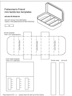 a paper box is shown with instructions to make it