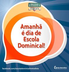 an orange and white speech bubble with the words amanha e dia de escola dom