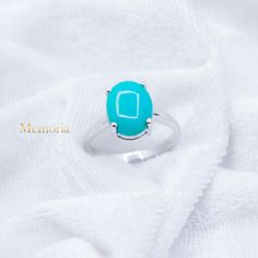 Natural Blue Turquoise Ring, 925 Sterling Silver Ring, Blue Turquoise Gemstone Ring, Turquoise Silver Ring For Women, December Birthstone  Gemstone Details : ✦ Gemstone : Turquoise  ✦ Gemstone Type : Natural ✦ Gemstone Shape : Oval ✦ Gemstone Color : Blue ✦ Gemstone Cut : Plain  ✦ Number of Gemstones: 1 ✦ Gemstone Grade: Excellent   METAL DETAILS : ✦ Metal : 925 Sterling Silver ✦ Metal Plating : Silver/ Yellow Gold/ Rose gold Plated ✦ Gross Weight : 2.79 Gram  ✦ Setting : Prong ✦ Ring Box : Yes CUSTOMISATION DETAILS : We can customize any piece of fine jewelry. You can simply message us on Etsy or drop a text at +91-7357229656 (WhatsApp/iMessage) to let us know about all the customization you want. Customization can include : ✦ The Gemstone: This ring can be made in Emerald, Ethiopian Opal Blue Emerald Sterling Silver Ring Gift, Turquoise Gemstone Ring For Anniversary, Women Christmas Gifts, Silver Ring For Women, Ring Turquoise, Gold Armband, Women Christmas, Ring Blue, Blue Gemstones