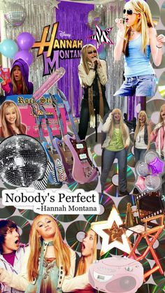 the poster for hannah montana's nobby's perfect hannah montana show is shown