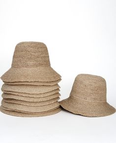 Woven raffia bucket hat. The Kauai is tall and unique, yet can hang with all your favorite Summer looks. This hat is flattering on everyone, but especially those with smaller heads.  One size, fits like a 57. Adjustable band fitting sizes 57-55 flawlessly. Brim- 6cm Height- 11cm Structure- medium to stiff Raffia Bucket Hat, Short Brim Hat, Packable Sun Hat, Straw Bucket Hat, Womens Straw Hats, Wide Brim Straw Hat, Summer Straw Hat, Travel Hat, Straw Hats