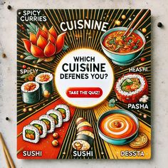 Your Personality, Your Cuisine Match! Fun Personality, Fun Quiz, Personality Quiz