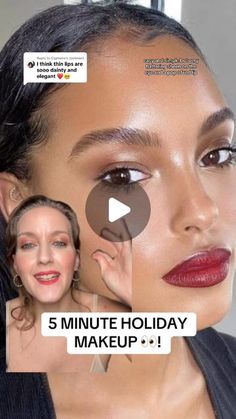 Mallory Osses on Instagram: "5 MINUTE HOLIDAY MAKEUP 👀! 

#makeuptutorials #eyeshadow" Holiday Eyeshadow Looks, Holiday Eyeshadow, Holiday Makeup, Eyeshadow Looks