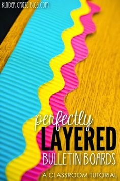 the perfect layered bulletin board for kids to learn how to make them look like they are