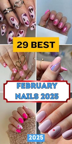 Get inspired for February nails 2025 with these classy ideas for almond and oval nail shapes. Ideal for Valentine's Day, weddings, or birthdays, short nails with matte or glitter finishes will be in style. Add some bling for a bit of sparkle, or choose acrylic nails in red or natural tones for a more sophisticated, understated look.