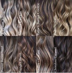 Hair Color Names, Brown Butter Cookies, Coffee Hair, Color Formulas, Hairstyle Examples, Lions Mane, Redken Color, Brunette Balayage