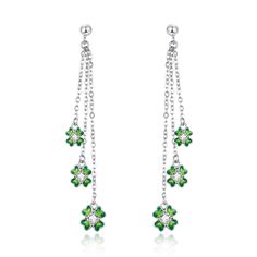 PRICES MAY VARY. Get ready to celebrate St. Patrick's Day in style with our stunning collection of St. Patrick's Day Earrings. Designed to bring a touch of Irish charm and luck to your festive attire, these earrings are the perfect way to show off your spirit and embrace the festivities. REAL 925 STERLING SILVER: this shamrock earrings for women will not change colors or tarnish. Hypoallergenic Dangle Earrings: this 4 leaf clover earrings is no allergic reaction on it, no nickel, no lead. Shamro St Patricks Day Earrings, Shamrock Jewelry, Irish Earrings, Chain Threader Earrings, Shamrock Earrings, Festive Attire, Lucky Shamrock, Fruit Earrings, Clover Earrings