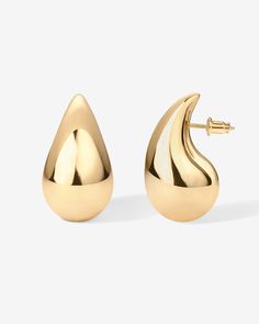 Luxury Materials, Chunky Hoop Earrings, Lightweight Earrings, Light Weight Earrings, Everyday Jewelry, Piercing Jewelry, Teardrop Earrings, Quality Jewelry, Earrings For Women