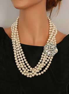 . Bead Accessories, Classic Pearl Necklace, Premier Designs Jewelry, A Necklace, Bridal Pearls, Casual Attire