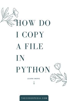 How do I copy a File in Python Words Prints, Syntax, Software Engineer, Computer Science, Python, Website Development, Software Development