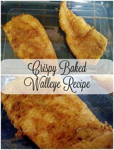 crispy baked walleye recipe with chicken on the bottom and in the middle