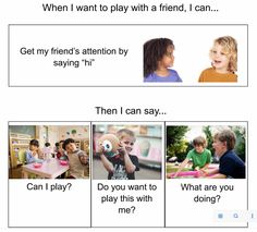 Initiating Conversation Activities, Preschool Social Skills, Social Communication Skills, Special Education Reading, Business Thoughts, Language Therapy Activities, To Start A Conversation