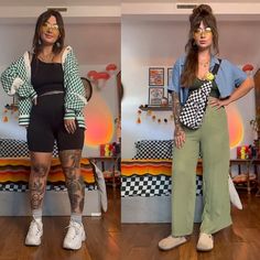 outfit ideas 🏢❤️‍🔥🆒🎱✨ • #grwm #gdwm #thriftedfashion #styleblogger #fashion #style #streetstyle #outfitideas #tattoostyle #tattooed #tattooedgirls #tattooedwomen #sustainablefashion #thriftstorefinds #sunsetlamp #midsizestyle #midsizefashion #detroiter #falloutfits #alternativefashion #fyp #fypシ Wfh Fits, Graphic Tees Outfit, Plus Size Athleisure Outfits, Tees Outfit, Wfh Outfits, Graphic Tee Outfits, Mama Style, Boho Chic Outfits, Athleisure Outfits