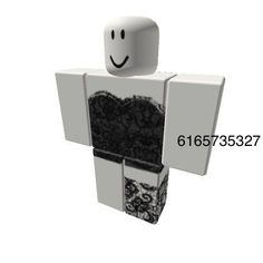 a white box with a black lace design on it and a smiley face in the middle