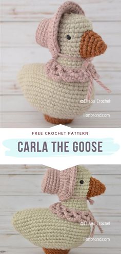 Crochet Goose Goose Sewing Pattern Free, Crochet Goose Pattern, Duck Amigurumi, Springtime Crafts, Spring Crochet, Diy Crochet Patterns