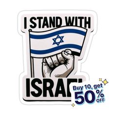 Decorate laptops, Hydro Flasks, cars and more with removable kiss-cut, vinyl decal stickers. Glossy, matte, and transparent options in various sizes. Super durable and water-resistant. Unveil your fervent support for Israel with this deeply impactful design! Our "I Stand With Israel" emblem is not just a statement—it's a sentiment, an allegiance, and a commitment. At the heart of this design, you'll find a strong, clenched hand holding the Israeli flag aloft. This powerful imagery serves as a sy Idf Soldier, Clenched Hand, Meaningful Artwork, I Stand, Hand Holding, Stand By Me, Print Stickers, Mask For Kids, Baby Tshirts