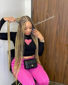 Medium Long Knotless, Small Medium Knotless, Small Medium Knotless Braids, Braids Ideas For Black Women, Box Braids Ideas, Blonde Knotless Braids, Blonde Knotless, Medium Knotless Braids, Knotless Braids Hairstyles