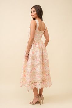 Design: Sleeveless mix lattice lace dress with floral imagery hints Details: Lace-up corset front, edge lace along the hem Length: Midi Fit: True to size, non-stretchy; size up if between sizes Modest Tops, New Arrival Dress, Modest Dresses, Skirt Pants, Sales Gifts, Lattice, Lace Dress, Dress Shop, Lounge Wear