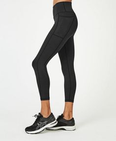 The bum-sculpting gym leggings made for yoga. Supportive fabric with compression technology. Sweat-wicking and quick-drying for all workouts. High-waisted with flat waistband and side pocket. Inseam length: 24" / 60cm. Model wears size S and is 178cm/5'10" tall. Style Code: SB4561BColour: Black Marl Sweaty Betty Leggings, Squat Proof Leggings, High Waisted Yoga Leggings, Boot Camp Workout, Fit Girl Motivation, Running Leggings, Sweaty Betty, Best Leggings, Compression Leggings