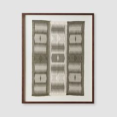 two framed pictures with different patterns on them