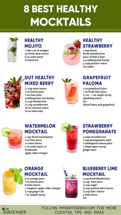 Anti Oxidant Drinks, Drinks Mocktail Recipes, Mojito Recipe Mocktail, Vitamin Drinks Recipes, Mocktails For Superbowl, Tequila Mocktail Recipe, Mocktails That Are Good For You, Mint Drinks Healthy, Antioxidant Drink Recipes