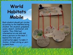 an advertisement for the world habitats mobile