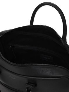 Height: 27cm Width: 36cm Depth: 7cm. Detachable adjustable shoulder strap. Double top handles. Top zip closure. Includes lock with keys. One front zip pocket Saint Laurent Logo, Saint Laurent Bags, Travel Collection, Leather Briefcase, Saint Laurent Bag, Personal Shopping, Travel Luggage, Luggage Bags, Zip Pockets