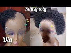 How to full lace kinky wig realistic hairline - YouTube Marley Hair, A Well, 360 Degree, Wigs, Lace