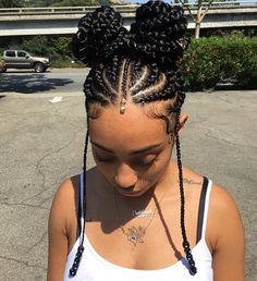 ✨Pinterest:NaturalB3auty✨ Trendy We Fryzurach, Types Of Braids, Braided Ponytail Hairstyles, Shaved Sides, Kids Styles