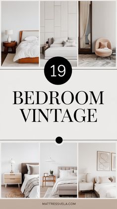 the top ten bedroom vintages in this postcard are all white and have black lettering on