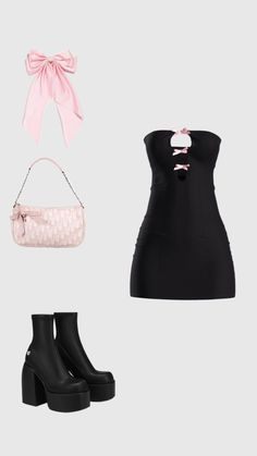 Pink And Black Concert Outfit, Outfits For Sabrina Carpenter Concert, Girly Pop Outfit, Ariana Grande Concert Outfits, Sabrina Carpenter Concert Outfit Inspo Short N Sweet, Sabrina Carpenter Inspired Outfits, Sabrina Carpenter Outfits Concert Short N Sweet