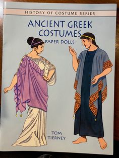 an ancient greek costume pattern for paper dolls