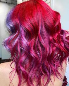 Pink Haircut, World Hair, Rainbow Hair Color, Hair Color Unique, Dyed Hair Inspiration, Extensions Hair