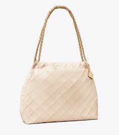 Fleming Soft Drawstring Bag: Women's Designer Hobo Bags | Tory Burch Tory Burch Fleming Bag, Olive Sprig, Soft Leather Hobo Bag, Tory Burch Fleming, Womens Designer Handbags, Barrel Bag, Naha, Leather Hobo Bag, Tory Burch Bag